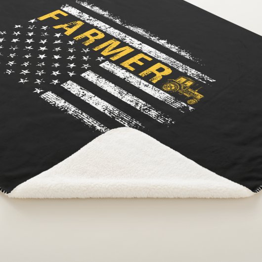 Tractor American USA Flag Funny Bauer Rancher Sherpadecke (3/4)