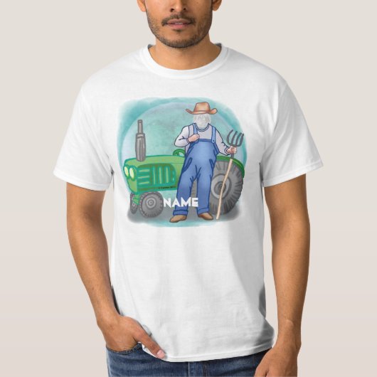 Tractor Bauer Gesicht T-Shirt (Vorderseite)