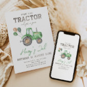 Tractor Birthday Einladung | Aufforderung zur Zugm