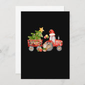 Tractor Boy Xmas Weihnachtsbaum Frohe Weihnachtsfe Einladung (Vorne/Hinten)
