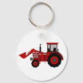 Tractor Button Keychain Schlüsselanhänger (Vorderseite)