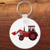 Tractor Button Keychain Schlüsselanhänger (Vorderseite)