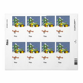 Tractor Christmas Geschenketikett (Vorne)