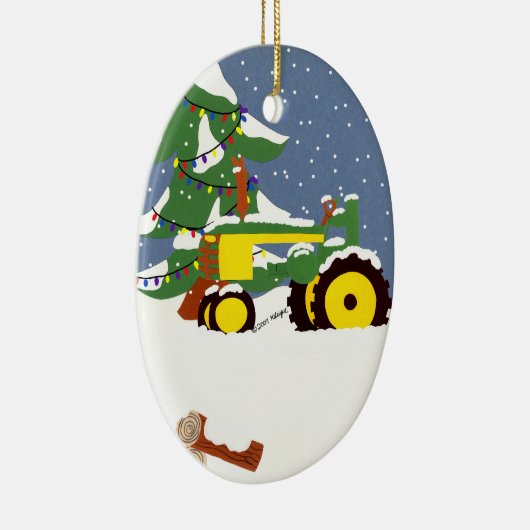 Tractor Christmas Tree Ornament (Rechts)
