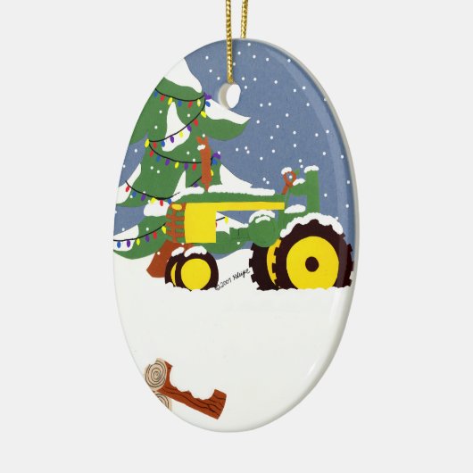 Tractor Christmas Tree Ornament (Links)