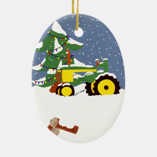 Tractor Christmas Tree Ornament (Hinten)
