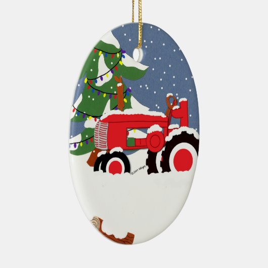 Tractor Christmas Tree Ornament (Rechts)