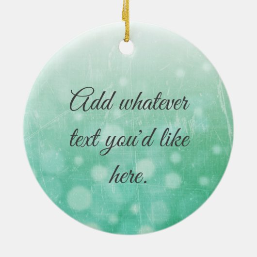 Tractor Farm Midwest Foto Weihnachten Keramik Ornament (Hinten)