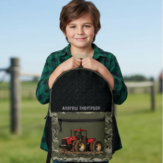 Tractor Farming Equipment Cool Agriculture  Bedruckter Rucksack