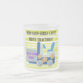 Tractor Girl Tshirts and Gifts Mattglastasse (Mittel)