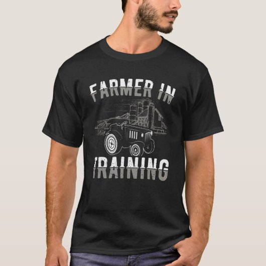 Tractor Graphic Boys Farmer Farming Tractor  1 T-Shirt (Vorderseite)