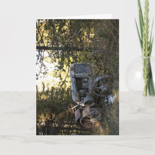 Tractor greeting card karte (Vorderseite)