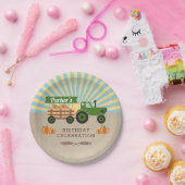 Tractor Hayride Pumpkin Birthday Party Pappteller (Party)