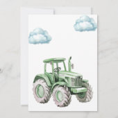 Tractor-Kind Geburtstag Einladung (Rückseite)