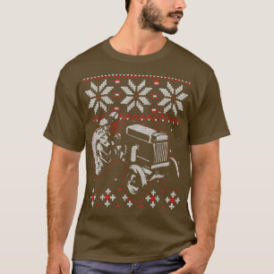 Tractor Lover Ugly Christmas Sweater, Bauer Farmi T-Shirt