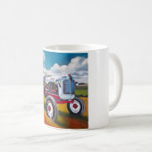 Tractor Painting - Gift for Tractor Enthusiasts Kaffeetasse (VorderseiteRechts)