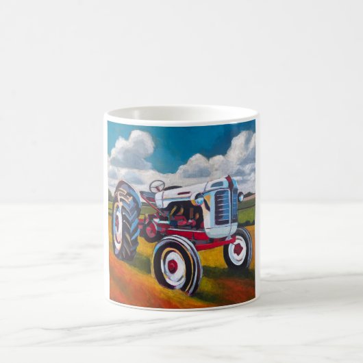 Tractor Painting - Gift for Tractor Enthusiasts Kaffeetasse (Mittel)