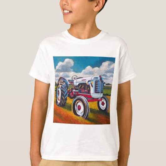 Tractor Painting - Gift for Tractor Enthusiasts T-Shirt (Vorderseite)