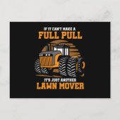 Tractor Puller Agriculturist Tractor Pulling If It Postkarte (Vorderseite)