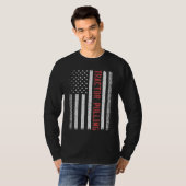 Tractor Pulling American Flag 4. Juli Cool Nov. T-Shirt (Vorne ganz)