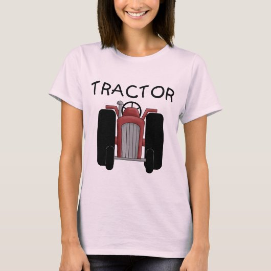 TRACTOR - Rote T - Shirt und Geschenke (Vorderseite)