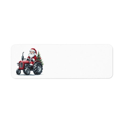Tractor Santa Address Labels (Vorne)