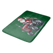 Tractor Santa Bath Mat Badematte (Schrägansicht)