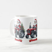 Tractor Santa Coffee Tasse (Vorderseite Links)