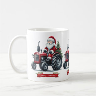 Tractor Santa Coffee Tasse
