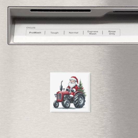 Tractor Santa Magnet (In Situ (Geschirrspüler))