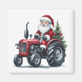 Tractor Santa Magnet (Vorne)