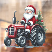 Tractor Santa Window Fensteraufkleber (Blatt 2)
