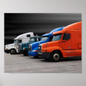 Tractor Trailers Poster (Vorne)