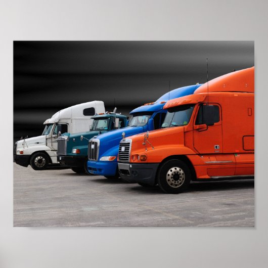 Tractor Trailers Poster (Vorne)
