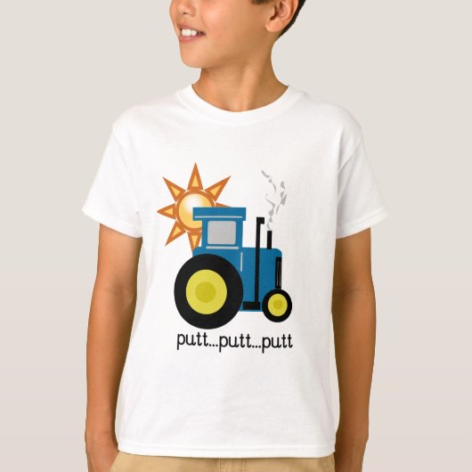 Tractor Tshirts und Geschenke für blaue Putten (Vorderseite)