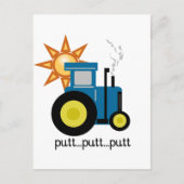 Tractor Tshirts und Geschenke für blaue Putten Postkarte (Vorderseite)