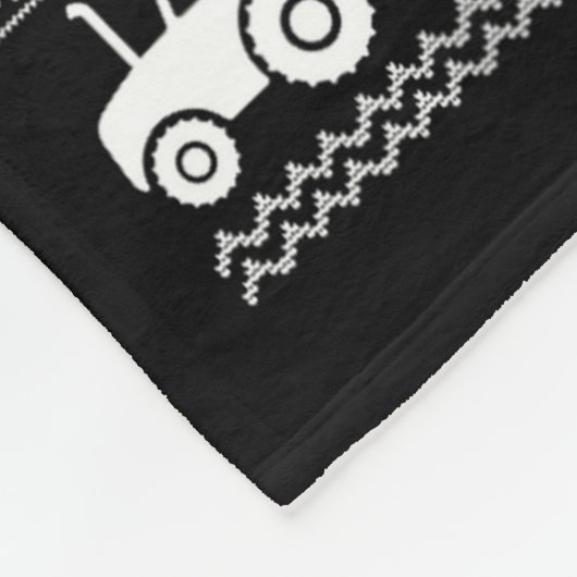 Tractor Ugly Christmas Tree Holiday Funny Xmas Boy Fleecedecke (Ecke)