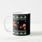 Tractor Ugly Christmas Tree Holiday Funny Xmas Boy Kaffeetasse (Links)