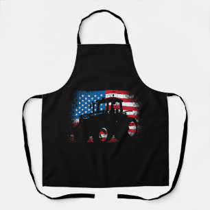 Tractor USA Flag Design für patriotischen Bauer Schürze