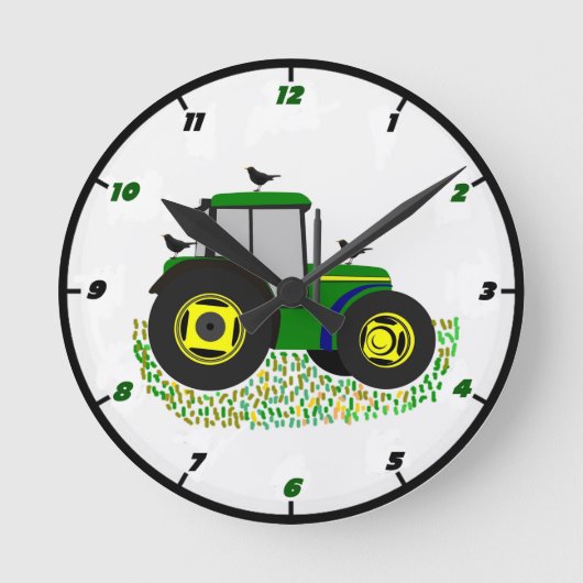 Tractor Wall Clock Runde Wanduhr (Vorderseite)