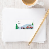 Tractor Weihnachtsgeschenk-Etikett Adressaufkleber (Insitu)