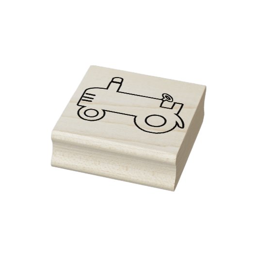Tractor Wood Art Briefmarke Gummistempel (Stempel)