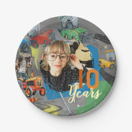 Tractors Birthday 10 Years Pappteller