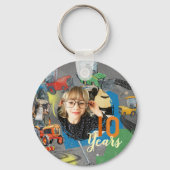 Tractors Birthday 10 Years Schlüsselanhänger (Vorderseite)