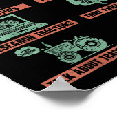 Tractors Lover 6 Things I Do In My Spare Time Funn Poster (Ecke)