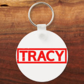 Tracy-Briefmarke Schlüsselanhänger (Vorderseite)