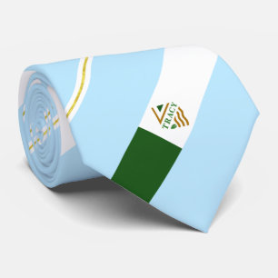 Tracy City (Kalifornien) Stadtflagge Neck Tie Krawatte