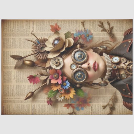 TRACY - Decoupage Papier für Möbel uvm (Vorderseite)