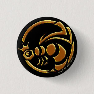 Tracy Königin - Königin-Bienen-Wappen Button