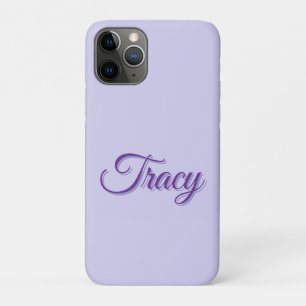 Tracy Mädchenname in Lila, Case-Mate iPhone Hülle